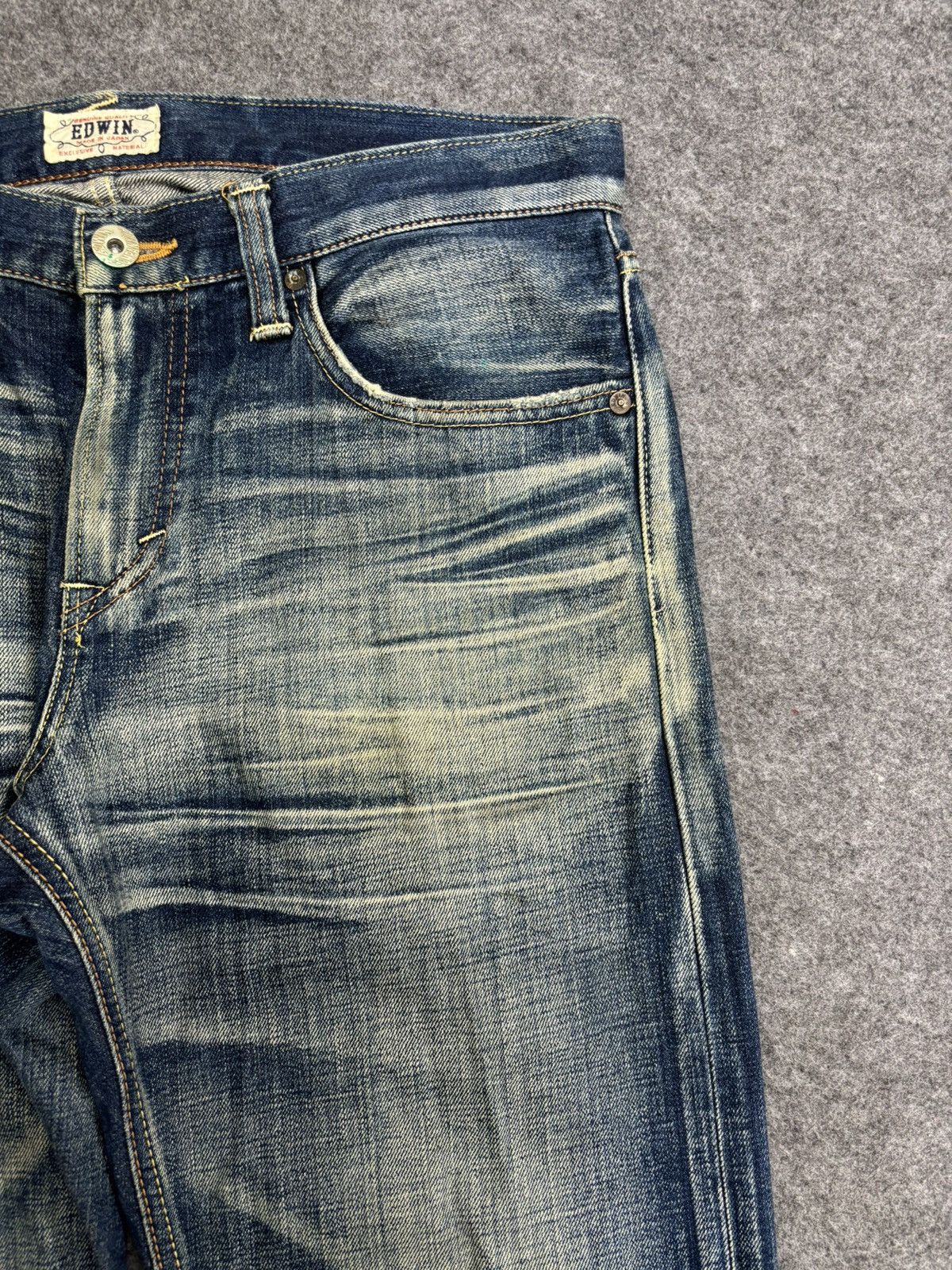 Edwin 💥Cool Fades💥Edwin 503 Regular Stonewash Fades Denim F493 Size US 34 / EU 50 - 4 Thumbnail