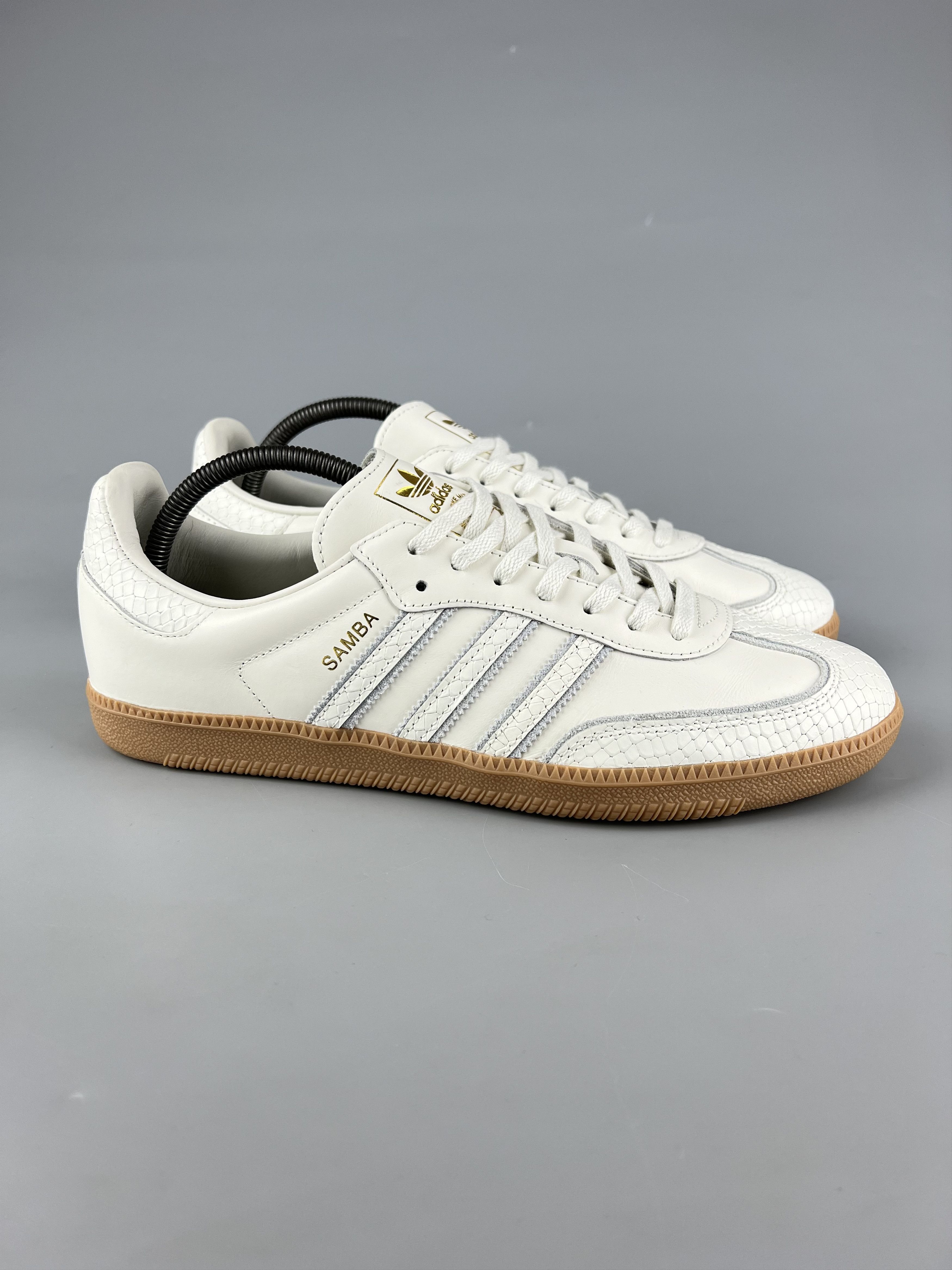 Adidas Streetwear Adidas Originals Samba OG Core White Snakeskin Casual Shoes Grailed