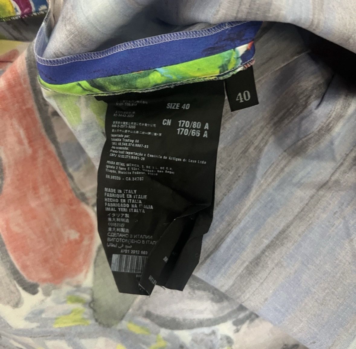 Prada Prada Pleated Painting Dress Size S / US 4 / IT 40 - 6 Thumbnail