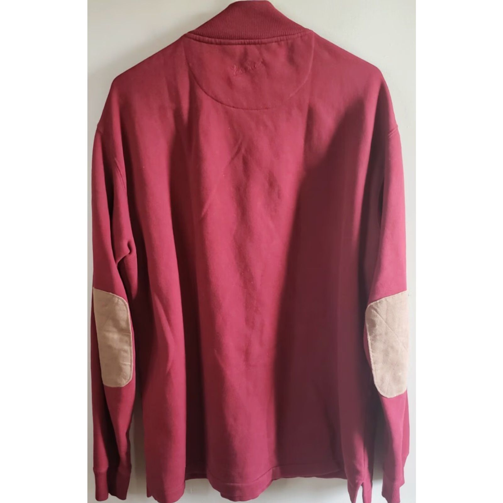 Vintage Woolrich Woolen Mills 1/4 Zip Pullover Sweater Elbow Patch Red Men’s Large New Shirt Size US L / EU 52-54 / 3 - 7 Thumbnail