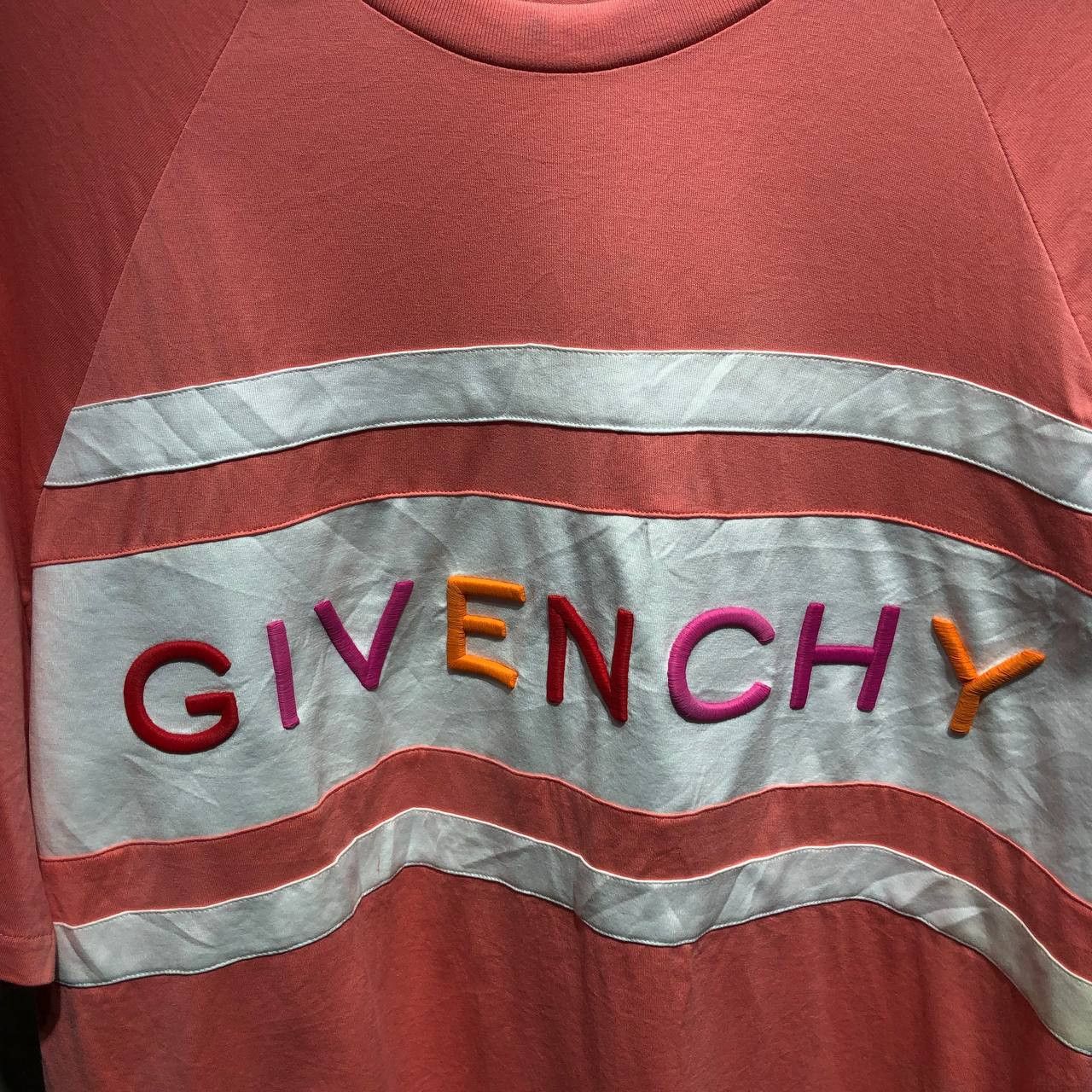Givenchy Givenchy SS20 logo embroidered bicolor tee Size US L / EU 52-54 / 3 - 2 Thumbnail