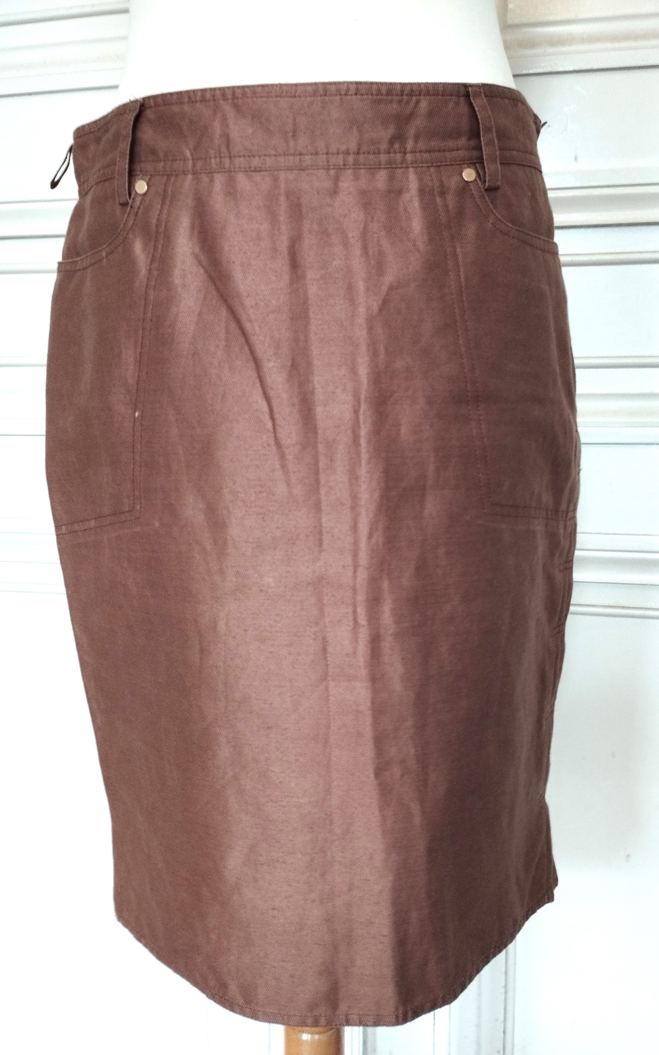 Gucci Gucci Jupe Twill Bronze TL Size 28" / US 6 / IT 42 - 1 Thumbnail