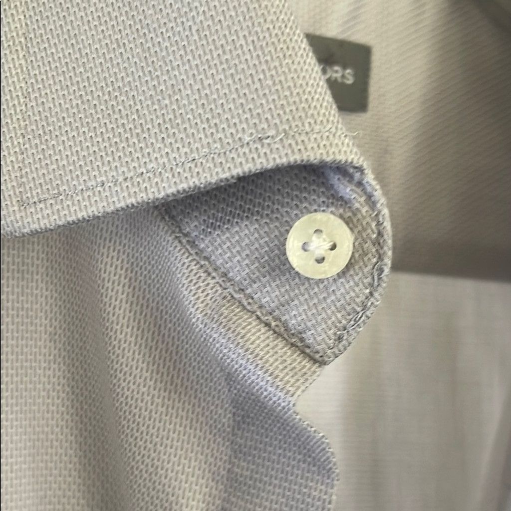 Michael Kors Michael Kors Slim Fit Gray Men's Shirt 34/35 16 Size 34R - 6 Thumbnail