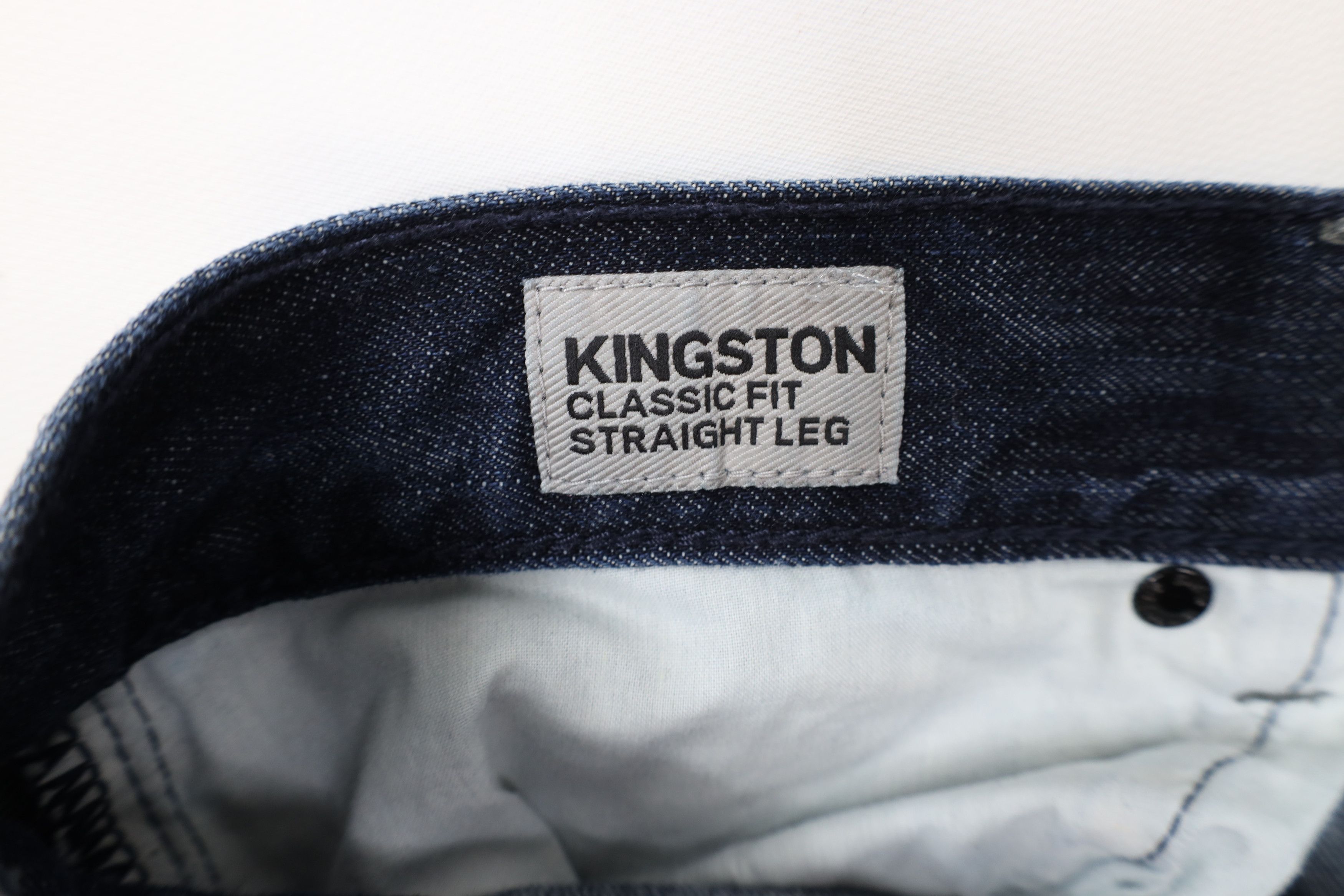 Express Express Kingston Classic Fit Straight Leg Denim Jeans Indigo Size US 36 / EU 52 - 8 Thumbnail