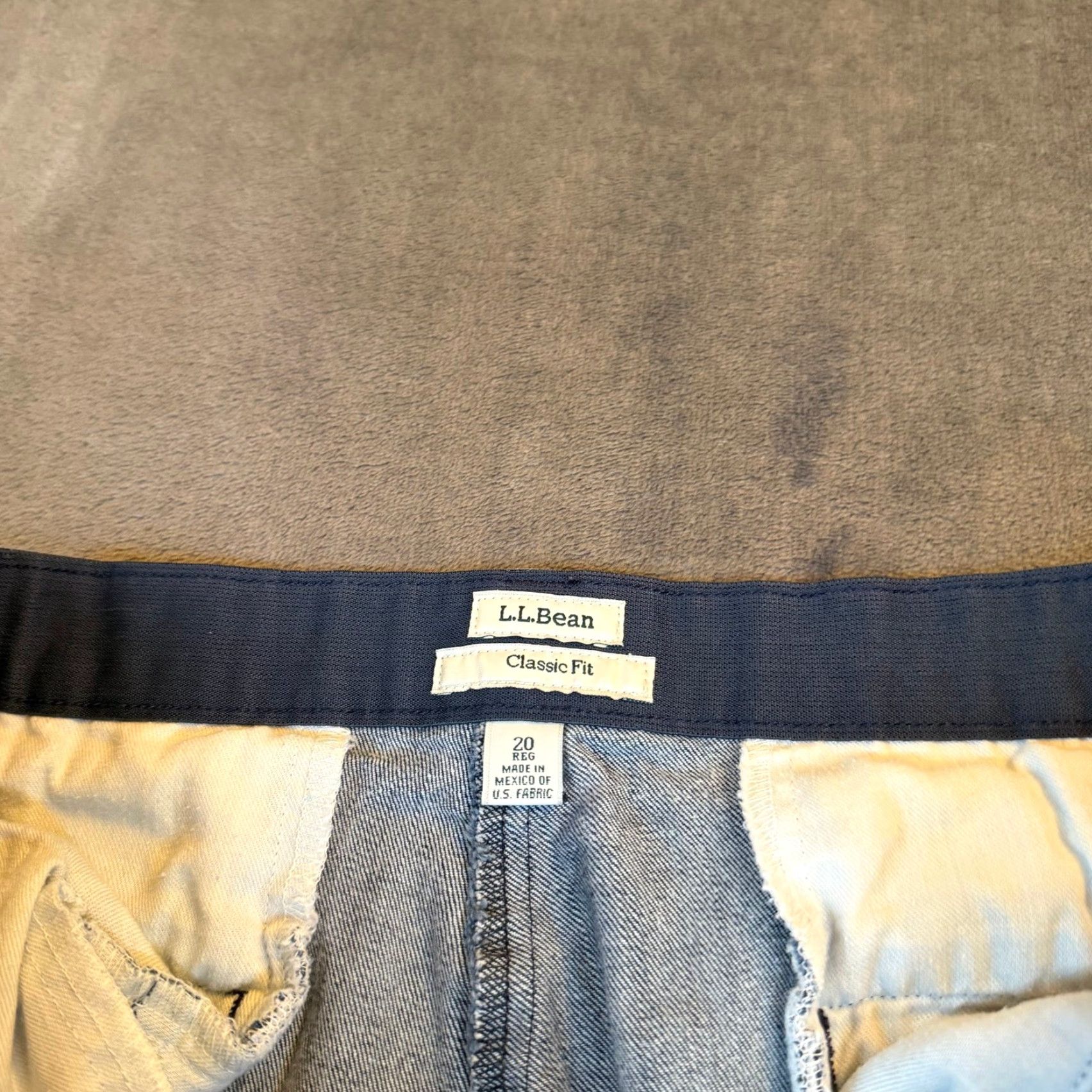 Vintage LL Bean Classic Fit Wide Leg Jeans Dark Wash Blue Stretch Denim Womens Size 20 R Size 42" / US 20 - 2 Thumbnail