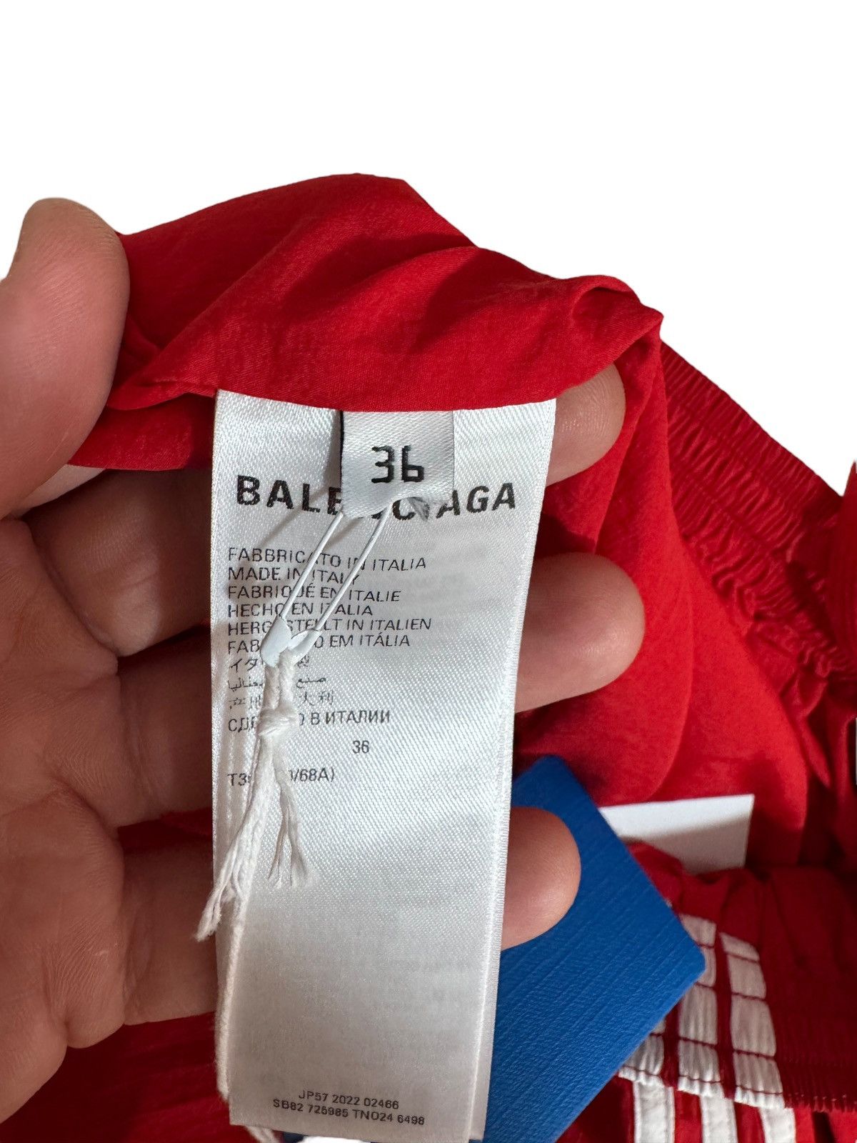 Adidas × Balenciaga Balenciaga x Adidas Red Track Pants with Heeled Boots Size 25" / US 0 / IT 36 - 19 Thumbnail