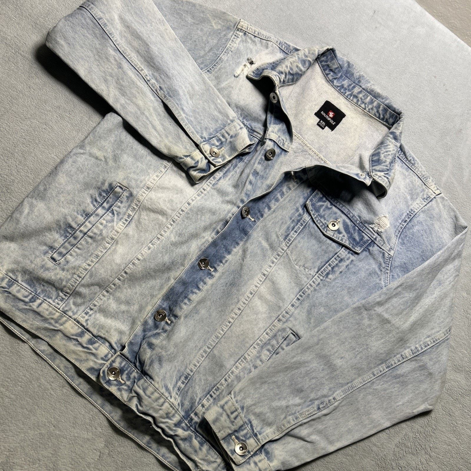 Southpole Southpole Denim Jacket Womens 2XL P031 Type 3 2000s Grunge Size US XXL / EU 58 / 5 - 1 Thumbnail