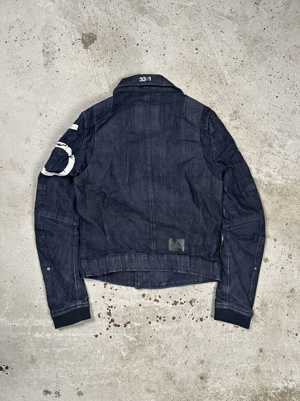 G-Star × Japanese Brand × Vintage Vintage Y2K G Star Raw Tentic Bomber Denim Jacket Biker Moto Size US XXS / EU 40 - 2 Thumbnail