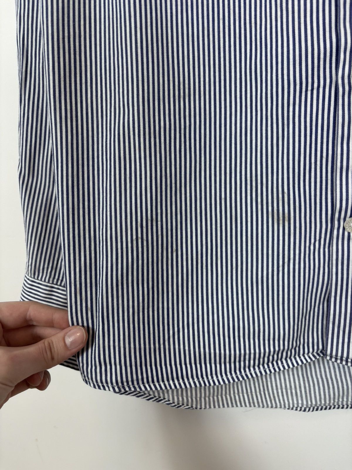 Roberto Cavalli Roberto Cavalli Men’s Striped Button Up Long Sleeve Shirt Size US L / EU 52-54 / 3 - 6 Thumbnail