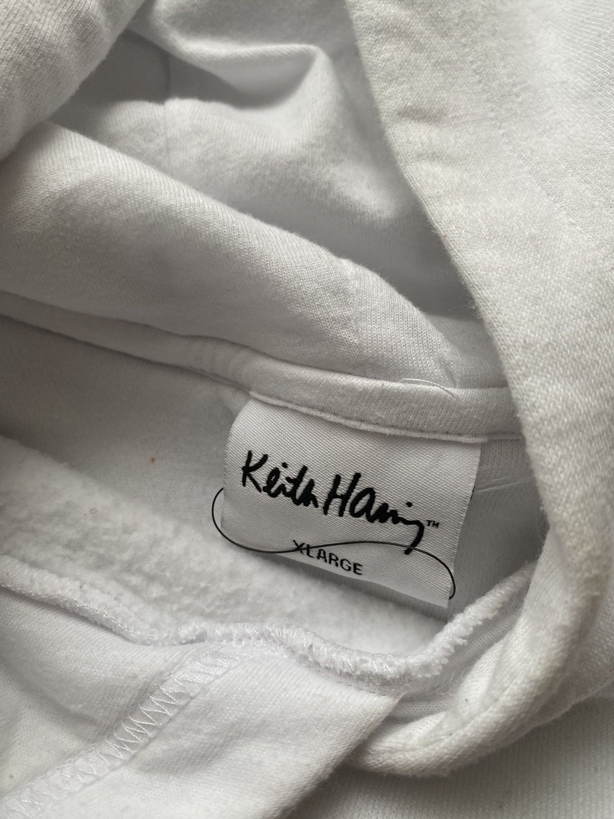 Vintage Rare Designer Hoodie Keith Haring Art New York Love. Size US XL / EU 56 / 4 - 9 Thumbnail