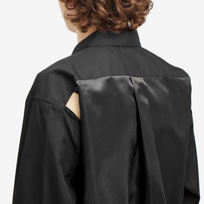 Comme des Garcons Black Comme des garcons satin-panelled shirt Size US M / EU 48-50 / 2 - 9 Thumbnail