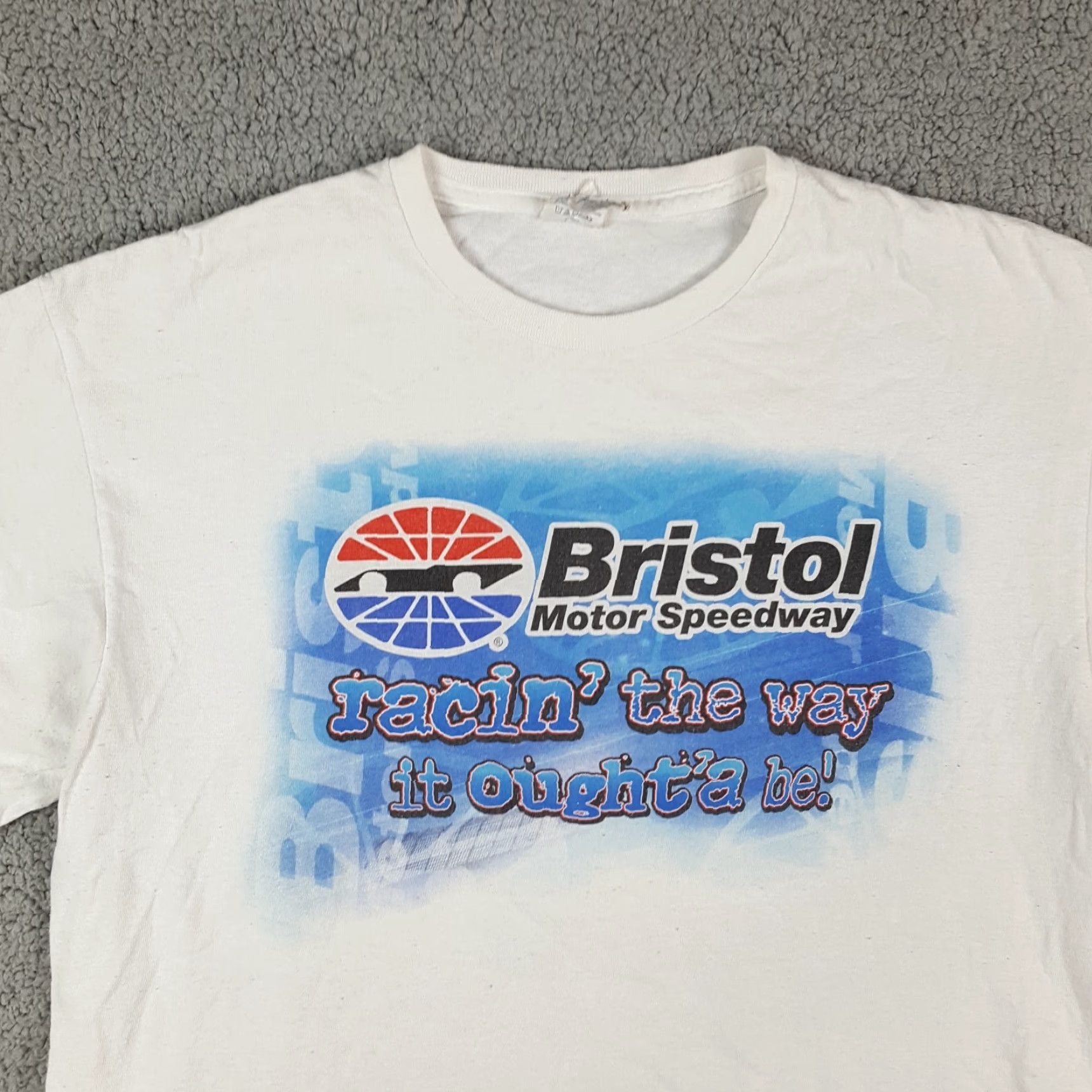 Delta VINTAGE NASCAR T-Shirt Men Medium Bristol Motor Speedway Retro Race Cars 90s Y2K Outdoor Size US M / EU 48-50 / 2 - 3 Thumbnail