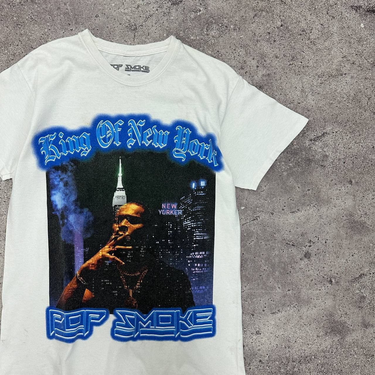 Rap Tees Pop Smoke King of New York rap tee y2k official og hype rare Size US M / EU 48-50 / 2 - 2 Thumbnail