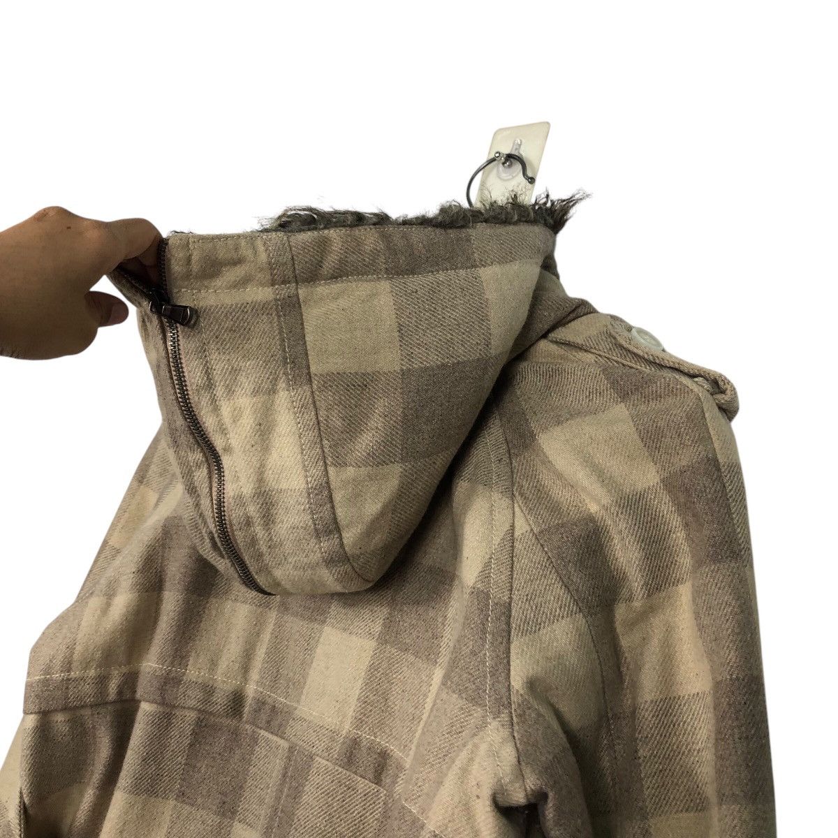 Diesel 📌Vintage Biker Jacket Diesel Tartan Design Fur Hoodie Size US M / EU 48-50 / 2 - 11 Thumbnail