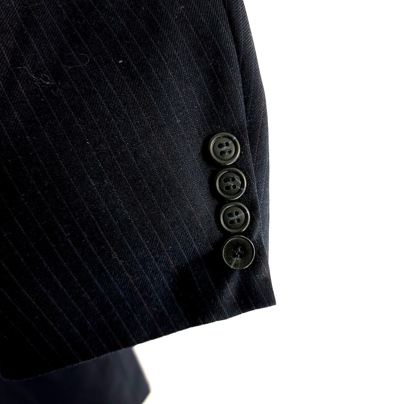 Vintage Cricketeer Blue Wool W/ Blue Red Striped 2 Button 2 Piece Su Size 42L - 5 Thumbnail