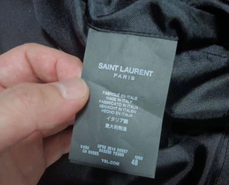 Saint Laurent Paris Saint Laurent Paris Black smoking blazer Size 48R - 5 Thumbnail