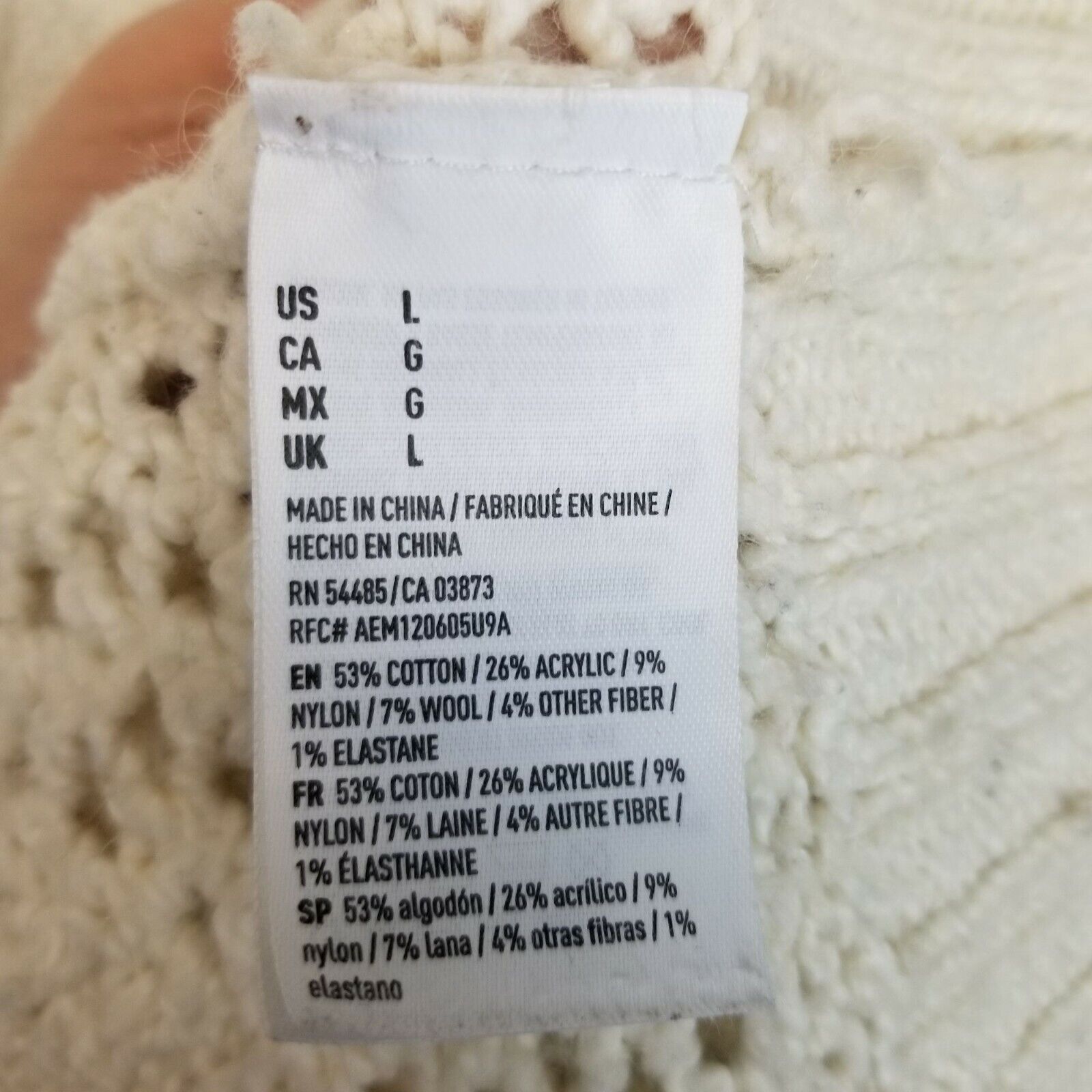 American Eagle Outfitters American Eagle Womens Wool Sweater Preppy Academia Teacher L Size L / US 10 / IT 46 - 6 Thumbnail
