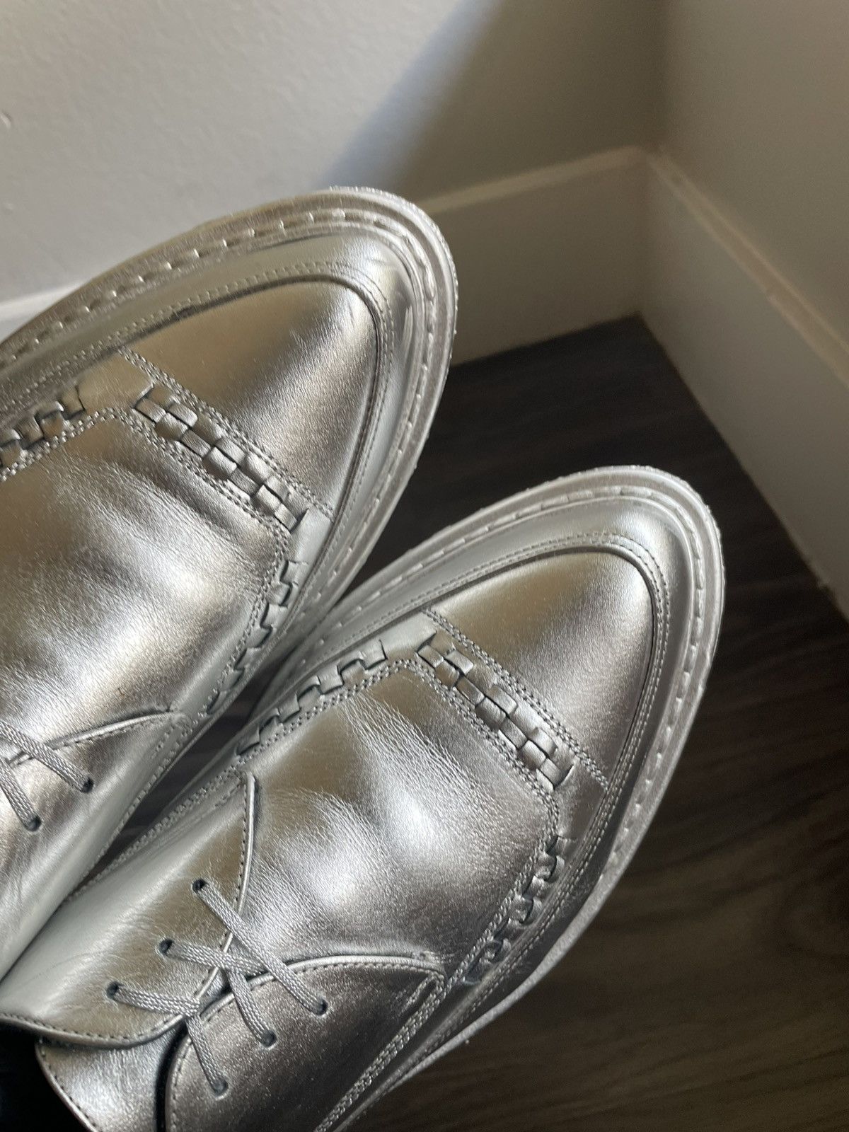 Hedi Slimane × Saint Laurent Paris SLP Silver Creepers FW14 AW14 x Hedi Slimane Size 41.5 Size US 8.5 / EU 41-42 - 4 Thumbnail
