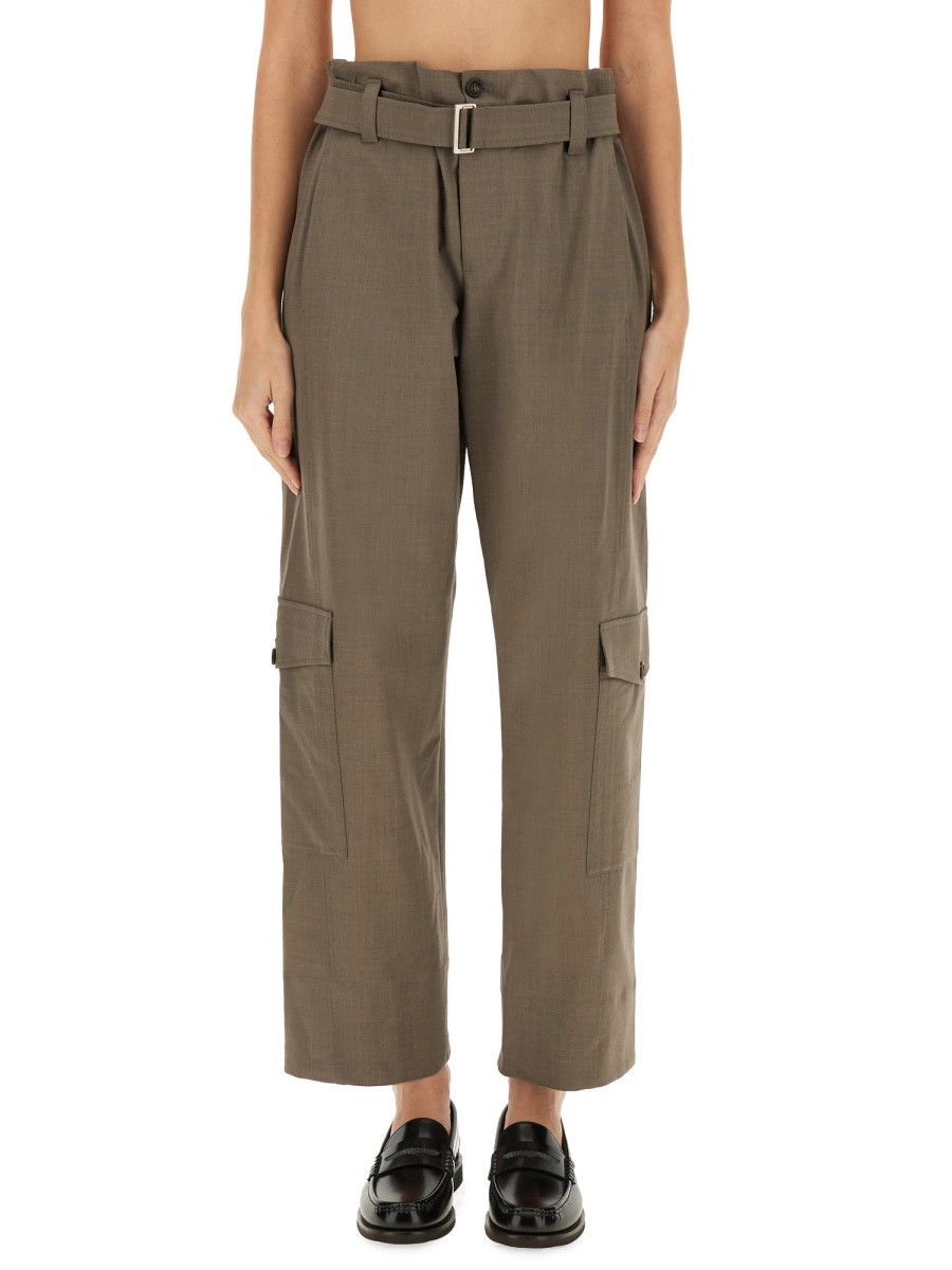 Brunello Cucinelli BRUNELLO CUCINELLI BELTED PANTS - BROWN (IT 42) Size 42" / US 20 - 1 Thumbnail