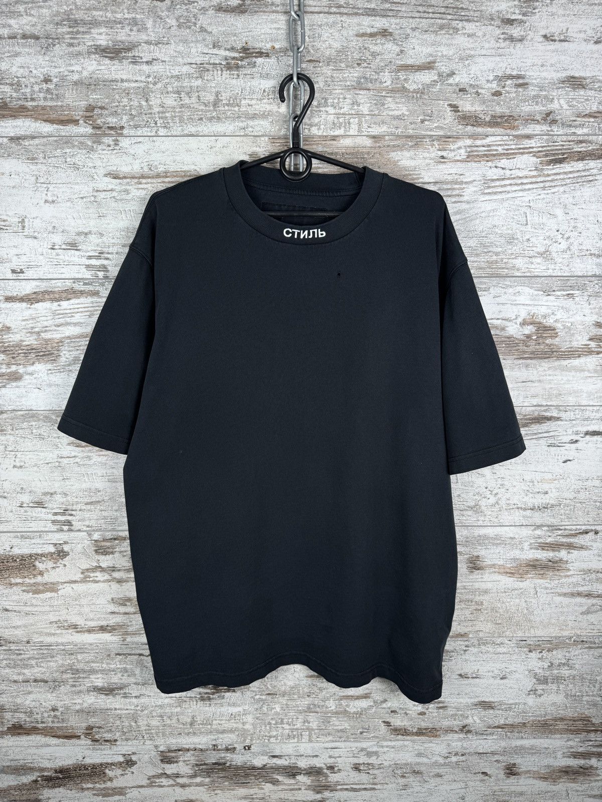 Heron Preston Mens Heron Preston СТИЛЬ T-shirt tee crewneck tee faded Size US XL / EU 56 / 4 - 2 Thumbnail