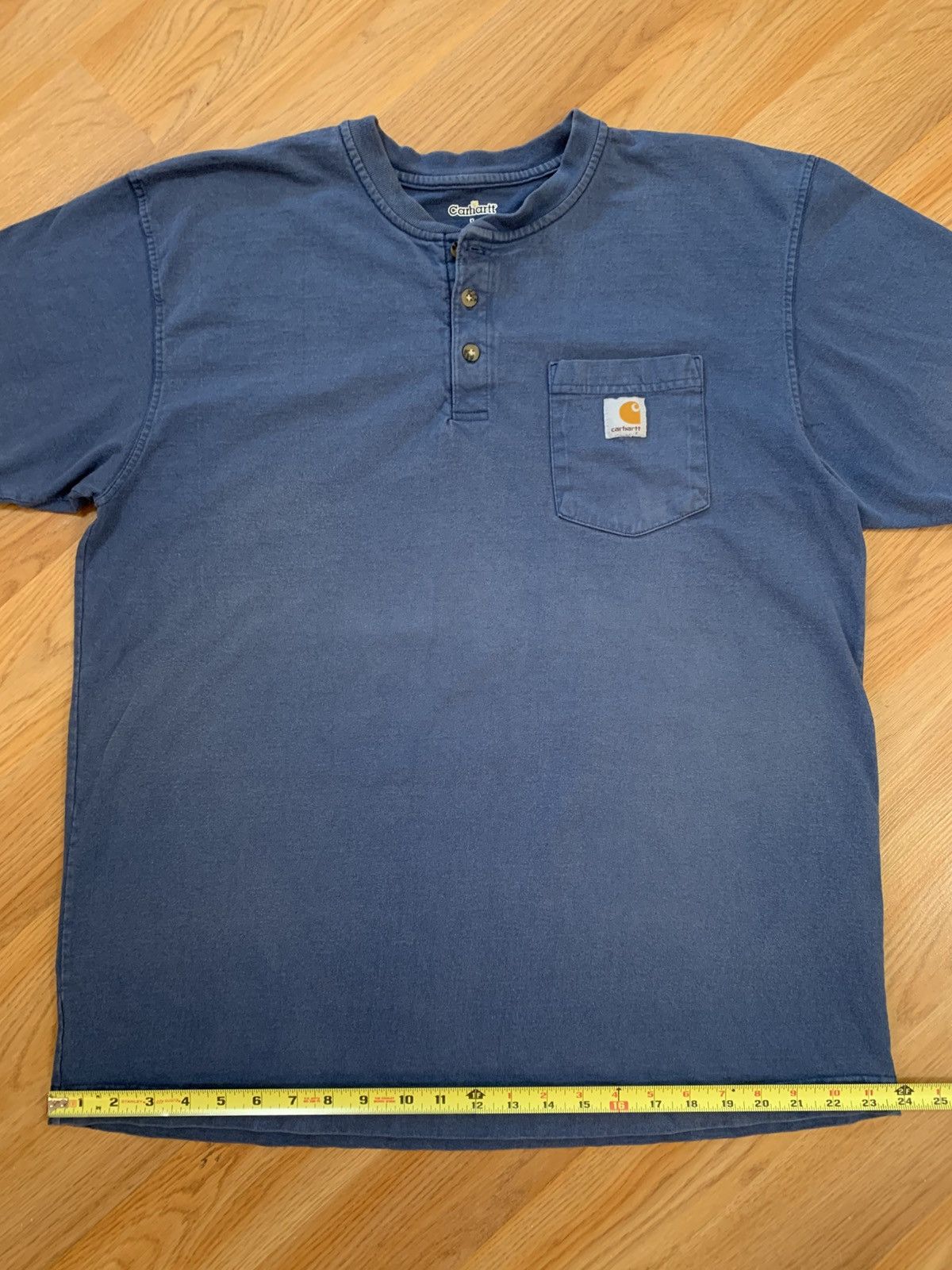 Carhartt Vintage Carhartt Henley Pocket S/S Heavyweight Tshirt K84DBL Size US L / EU 52-54 / 3 - 9 Thumbnail