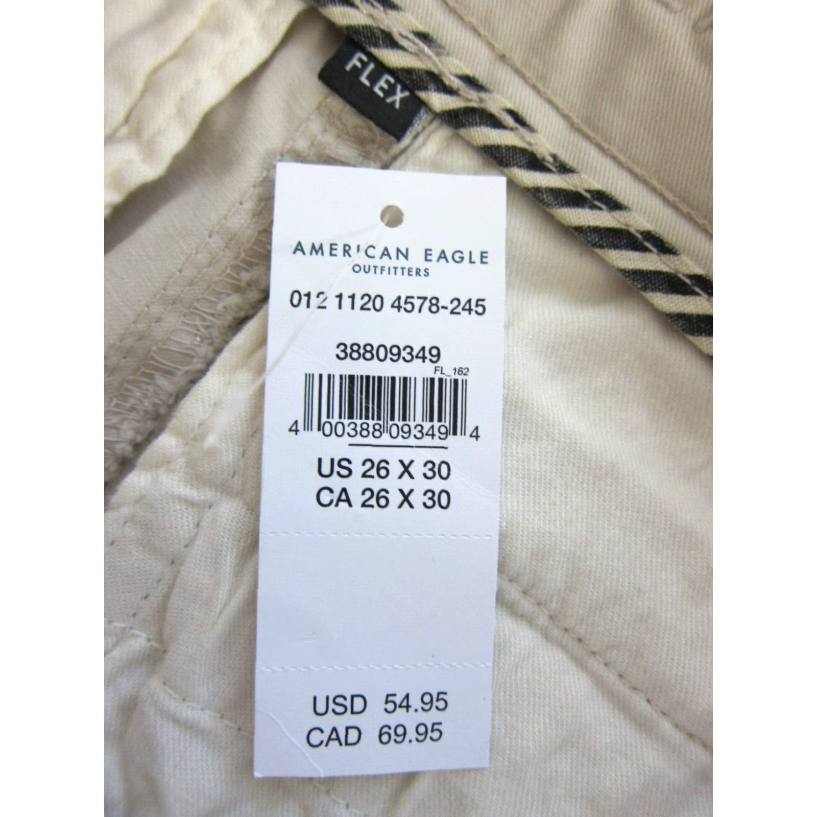 American Eagle Outfitters NWT American Eagle Cotton Stretch Slim Lived In Khakis Flex Pant Women 26 Size 26" / US 2 / IT 38 - 4 Thumbnail