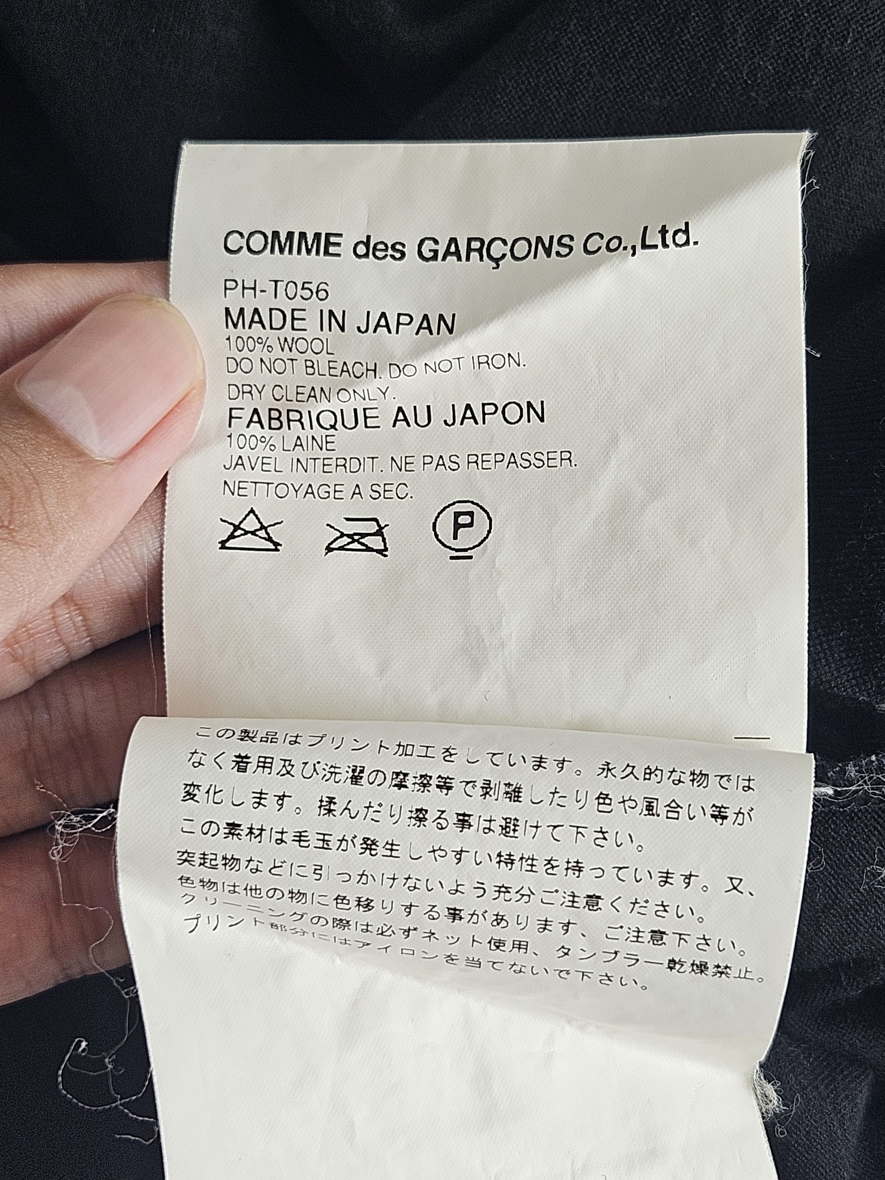 Comme des Garcons Comme des Garcons CDG Live Free With Strong Will Wool shirt Size US L / EU 52-54 / 3 - 6 Thumbnail