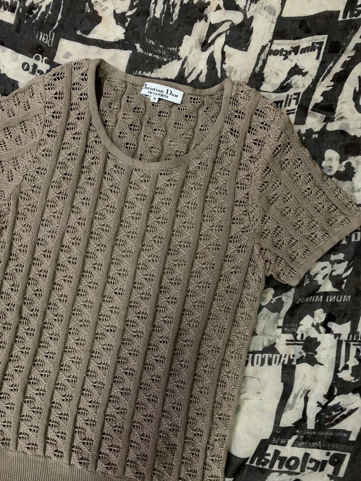 Christian Dior Monsieur 💥Vintage Christian Dior Pret-A-Porter Mesh Shirt Size M / US 6-8 / IT 42-44 - 4 Thumbnail
