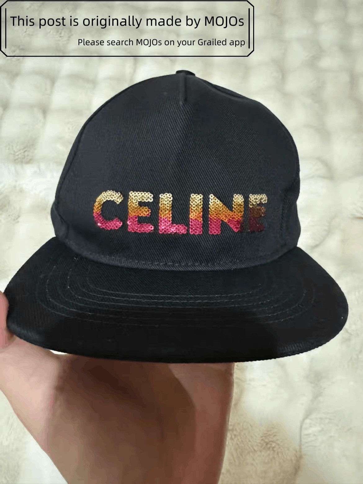 Celine Sz L Celine Logo Scale Baseball Hat Size ONE SIZE - 2 Thumbnail