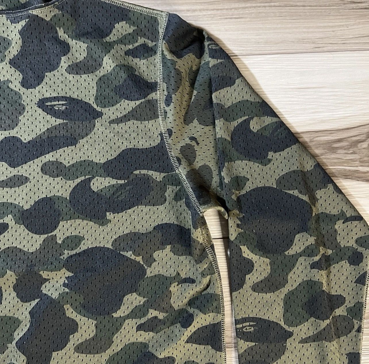 Bape Bape Camo Mesh Pullover Hoodie Size US XL / EU 56 / 4 - 19 Thumbnail