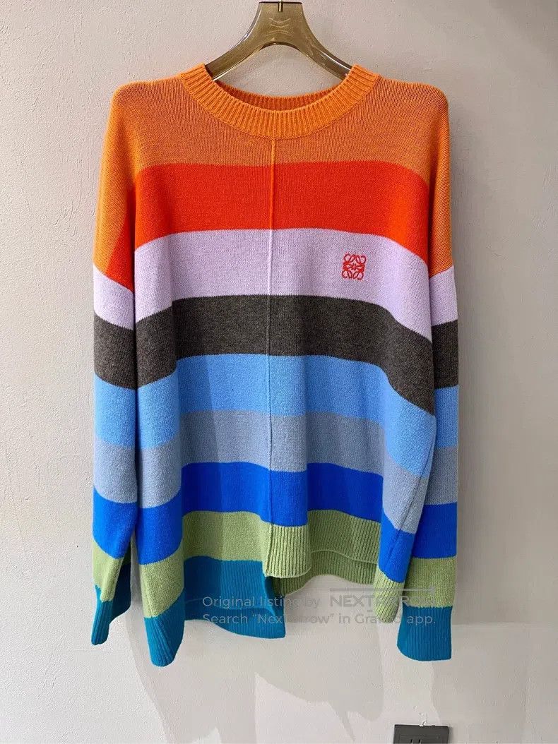 Loewe Loewe Color Block Striped Logo Embroidered Asymmetric Long Size US XS / EU 42 / 0 - 1 Thumbnail