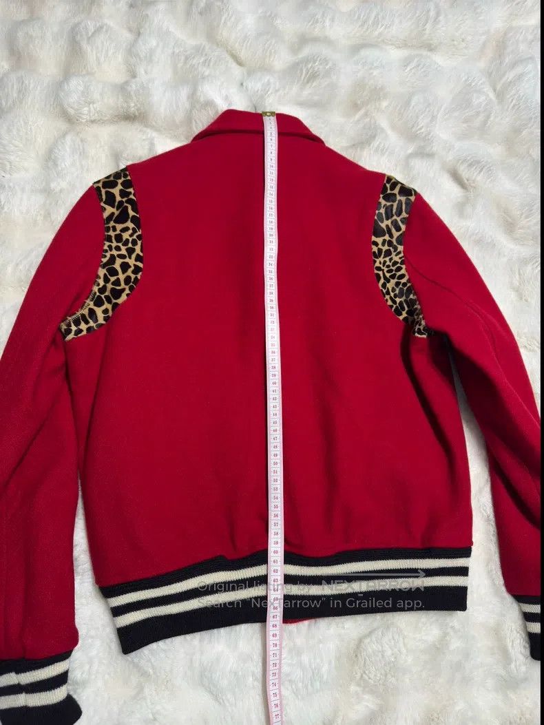 Saint Laurent Paris Saint Laurent Paris Red leopard print baseball jacket Size S / US 4 / IT 40 - 9 Thumbnail
