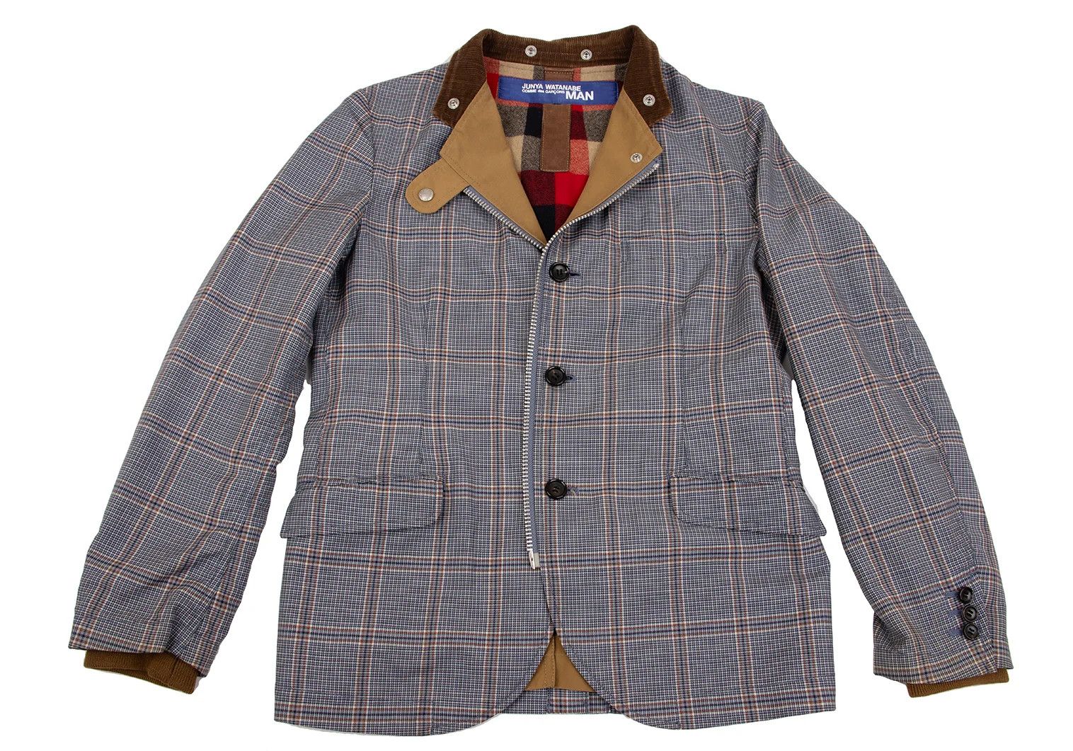 Junya Watanabe Reversible 2-Way Jacket Blouson in Blue and Brown, Size XS Size US XS / EU 42 / 0 - 8 Thumbnail