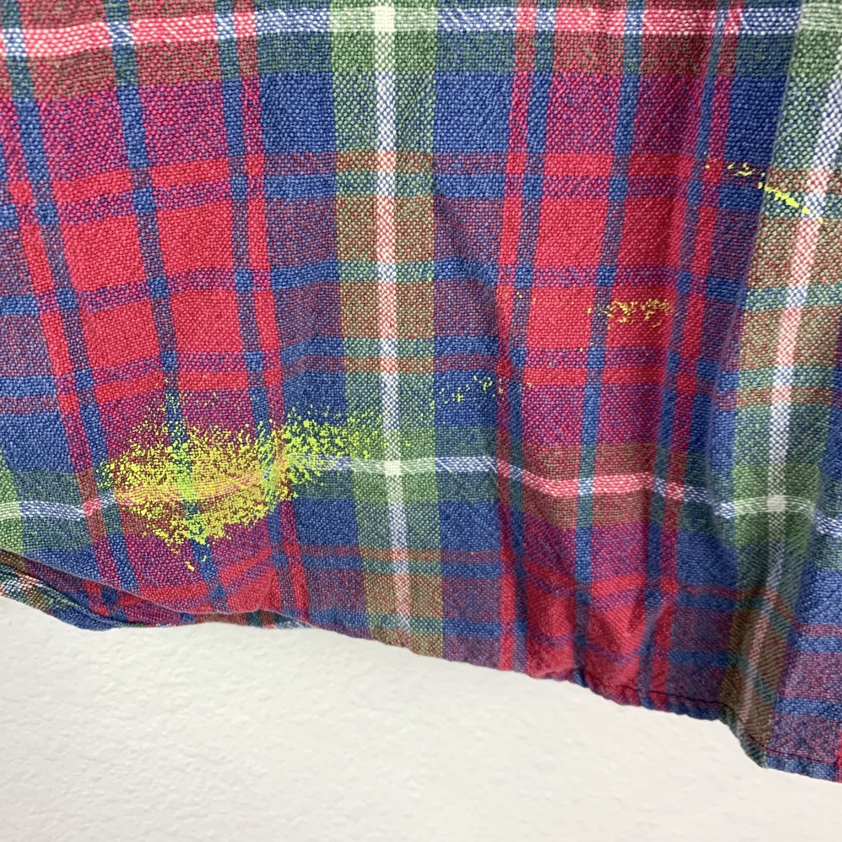 Faded Glory VINTAGE Faded Glory Shirt Plaid Flannel Denim Collar 90s Grunge Med/Large XL 2X Women Reproduction? Size M / US 6-8 / IT 42-44 - 4 Thumbnail