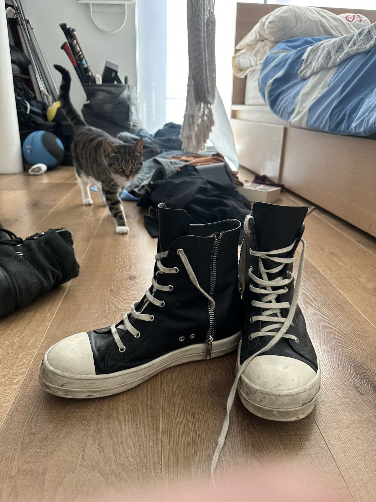 Rick Owens Rick owen ramones Size US 12 / EU 45 - 2 Thumbnail
