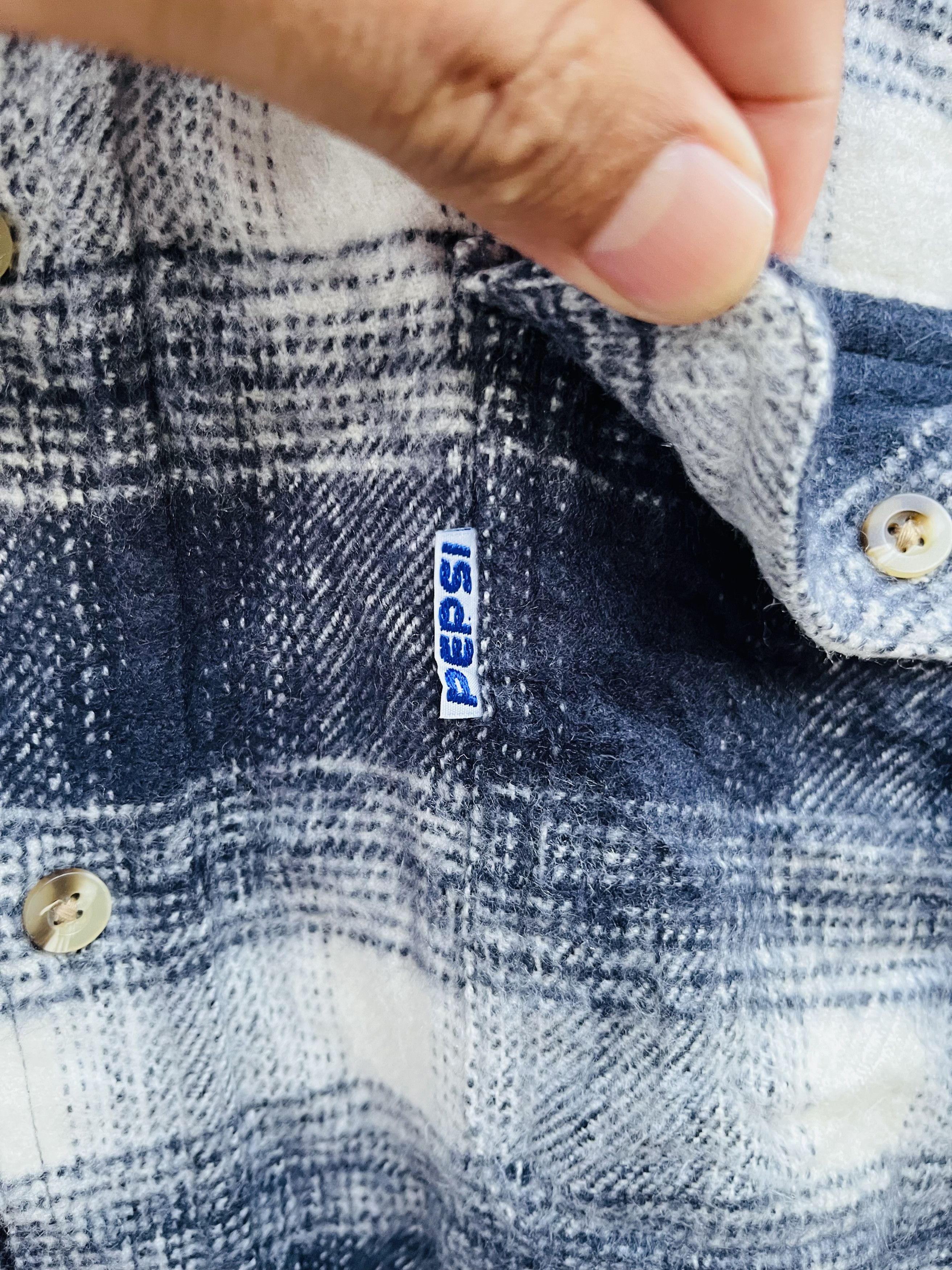 Japanese Brand × Pepsi × Vintage Vintage Pepsi Hip Hop Streetwear Fashion Style Flanel Size US XL / EU 56 / 4 - 6 Thumbnail