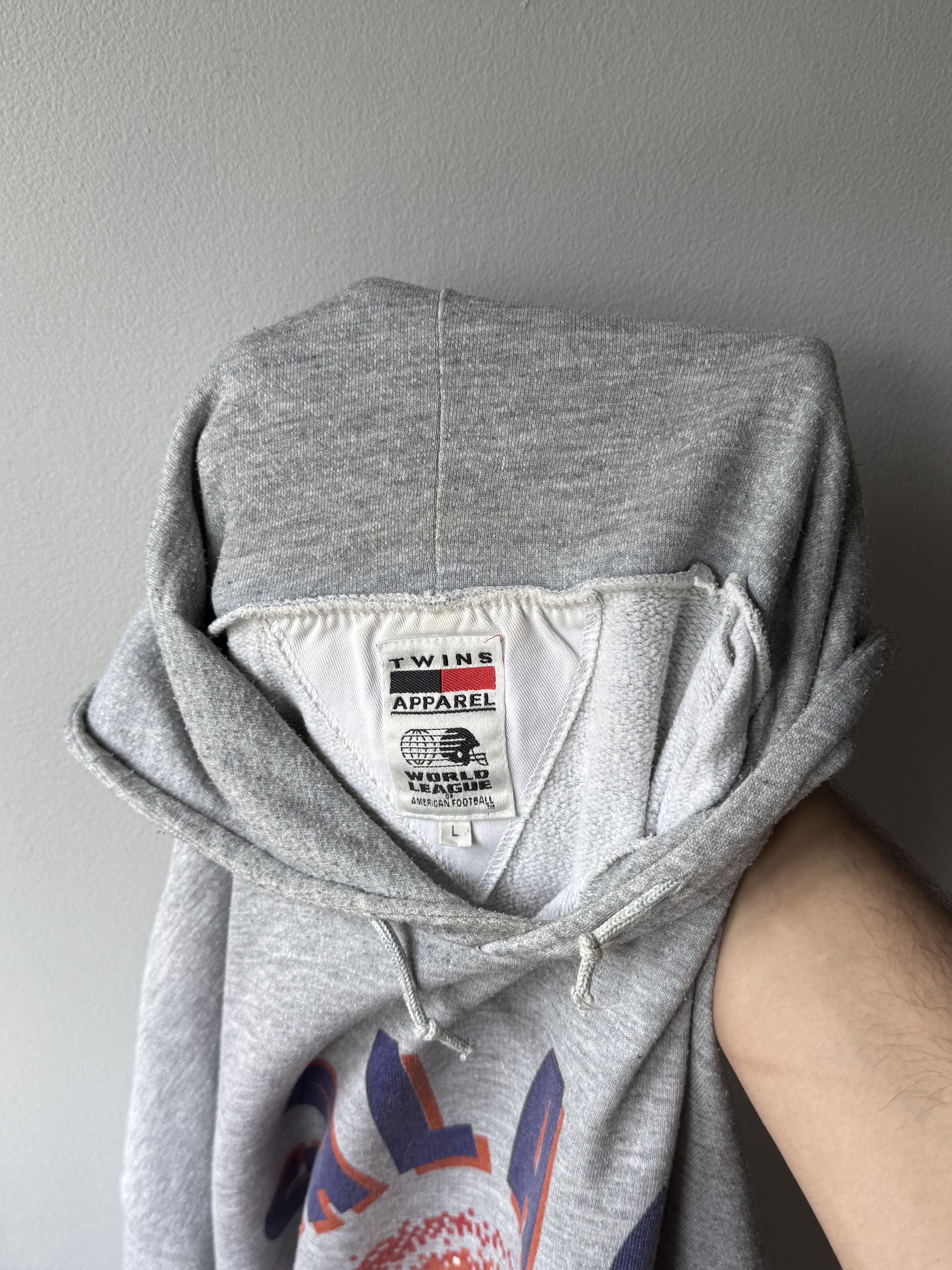 Vintage 1997 Frankfurt Galaxy Twins Apparel American Football Hoodie Size US L / EU 52-54 / 3 - 14 Thumbnail