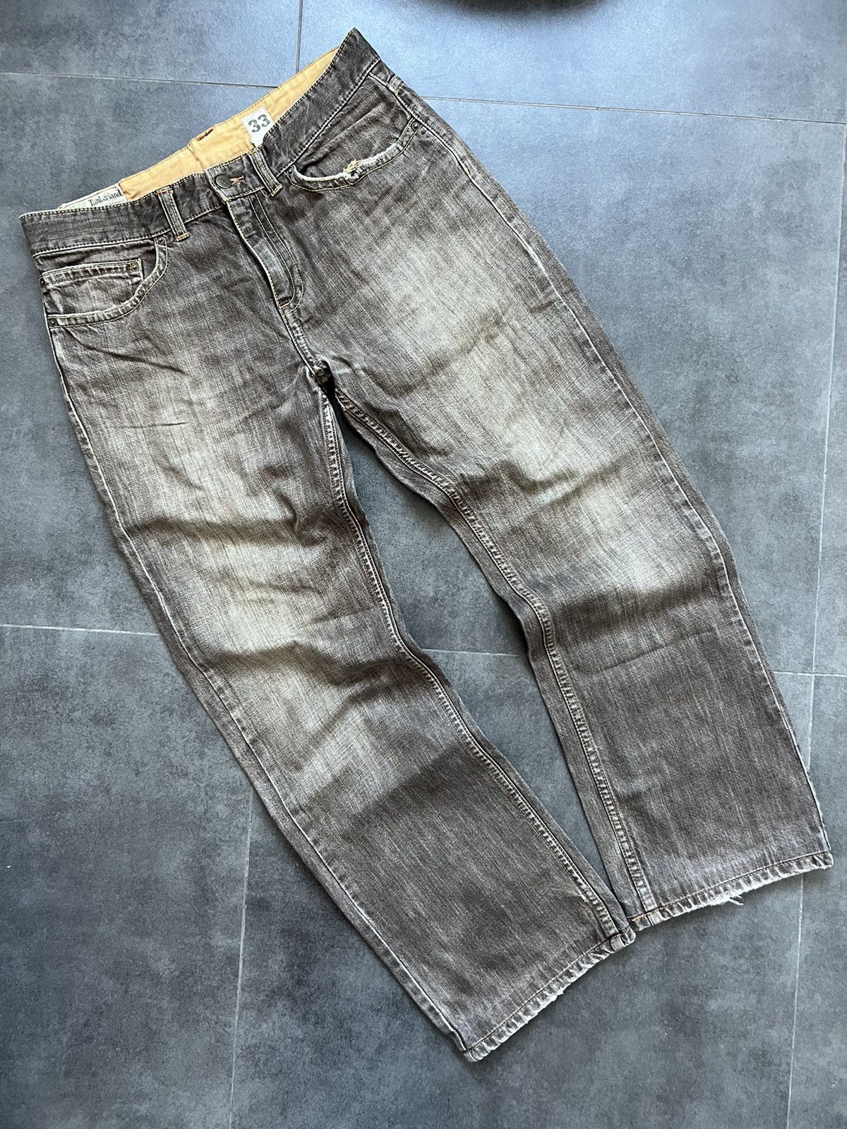 Timberland × Vintage Vintage Timberland Flared Faded Pants Travis Y2K Size US 33 - 1 Thumbnail