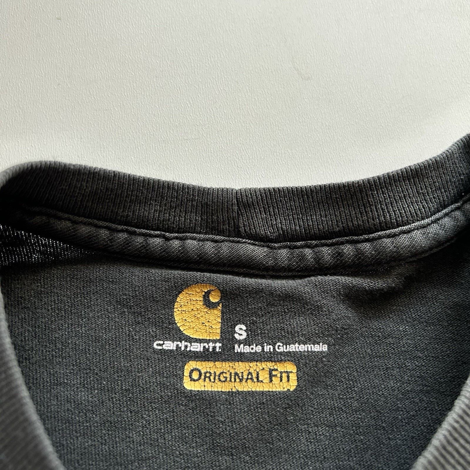 Carhartt Carhartt Long Sleeve Pocket T Shirt Small Faded Black Rare Size US S / EU 44-46 / 1 - 6 Thumbnail