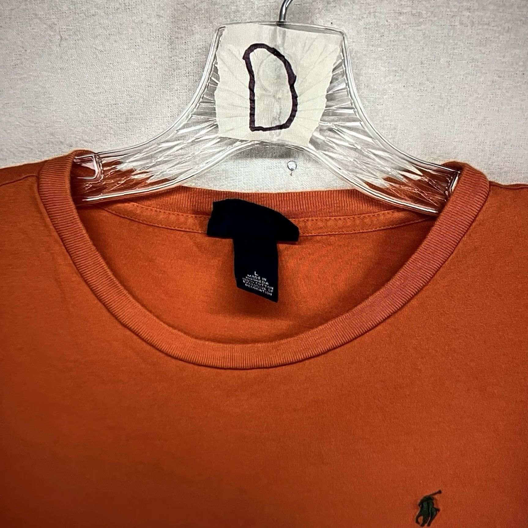 Vintage VINTAGE Polo Men’s T-Shirt Large Orange 90s Cotton Crew Neck Short Sleeve Beach Preppy Size US L / EU 52-54 / 3 - 5 Thumbnail