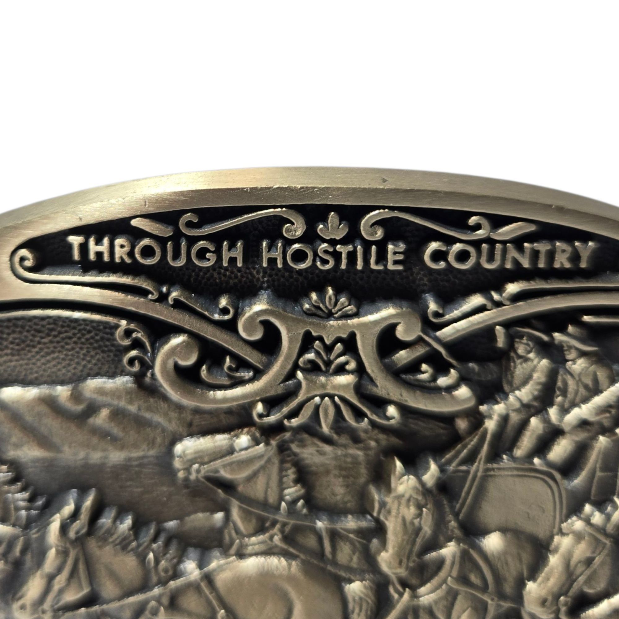 Other Oscar Berninghaus Through Hostile Country Belt Buckle Cowboy Size ONE SIZE - 9 Thumbnail
