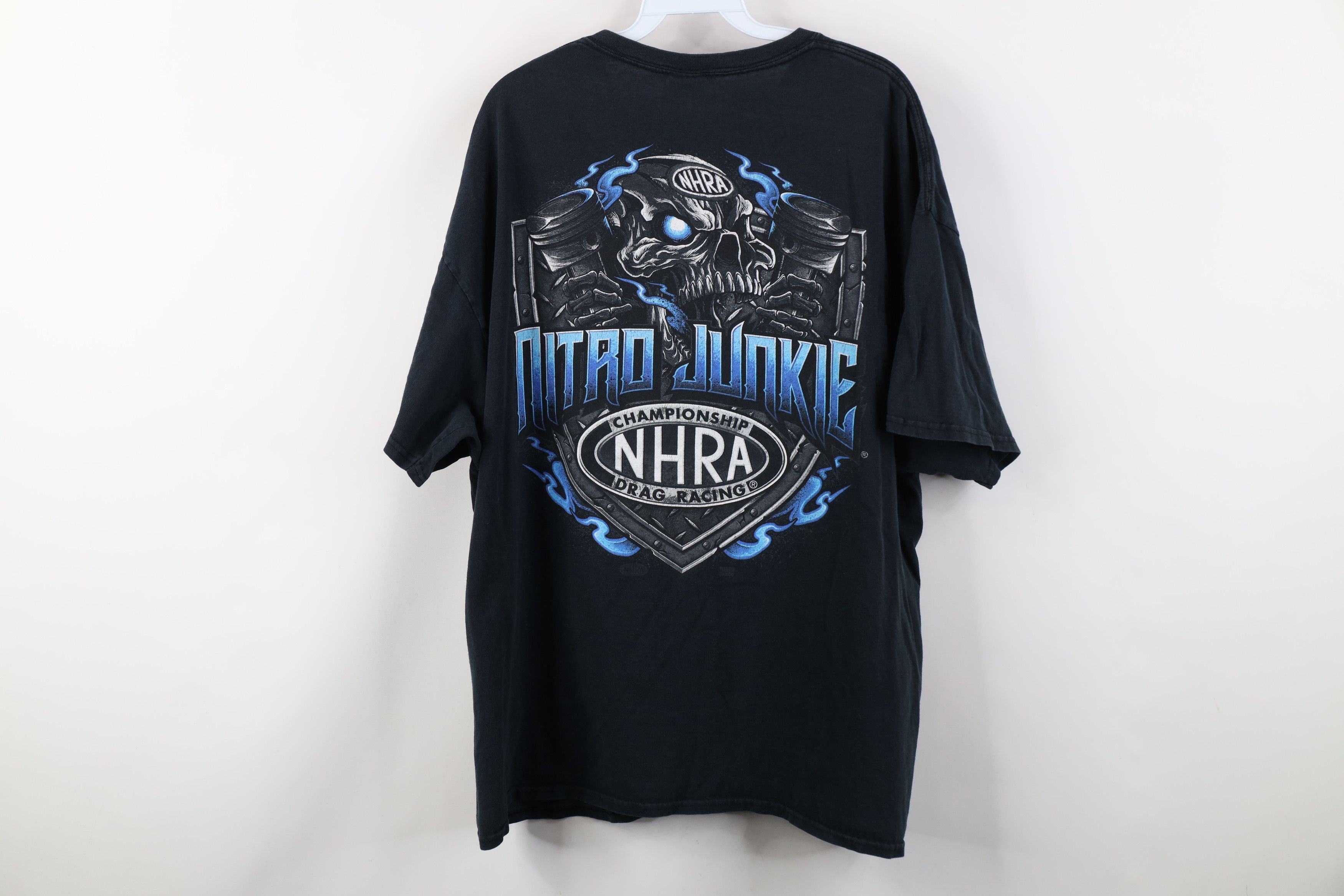 Vintage Vintage Y2K NHRA Championship Drag Racing Junkie T-Shirt Size US XXL / EU 58 / 5 - 13 Thumbnail