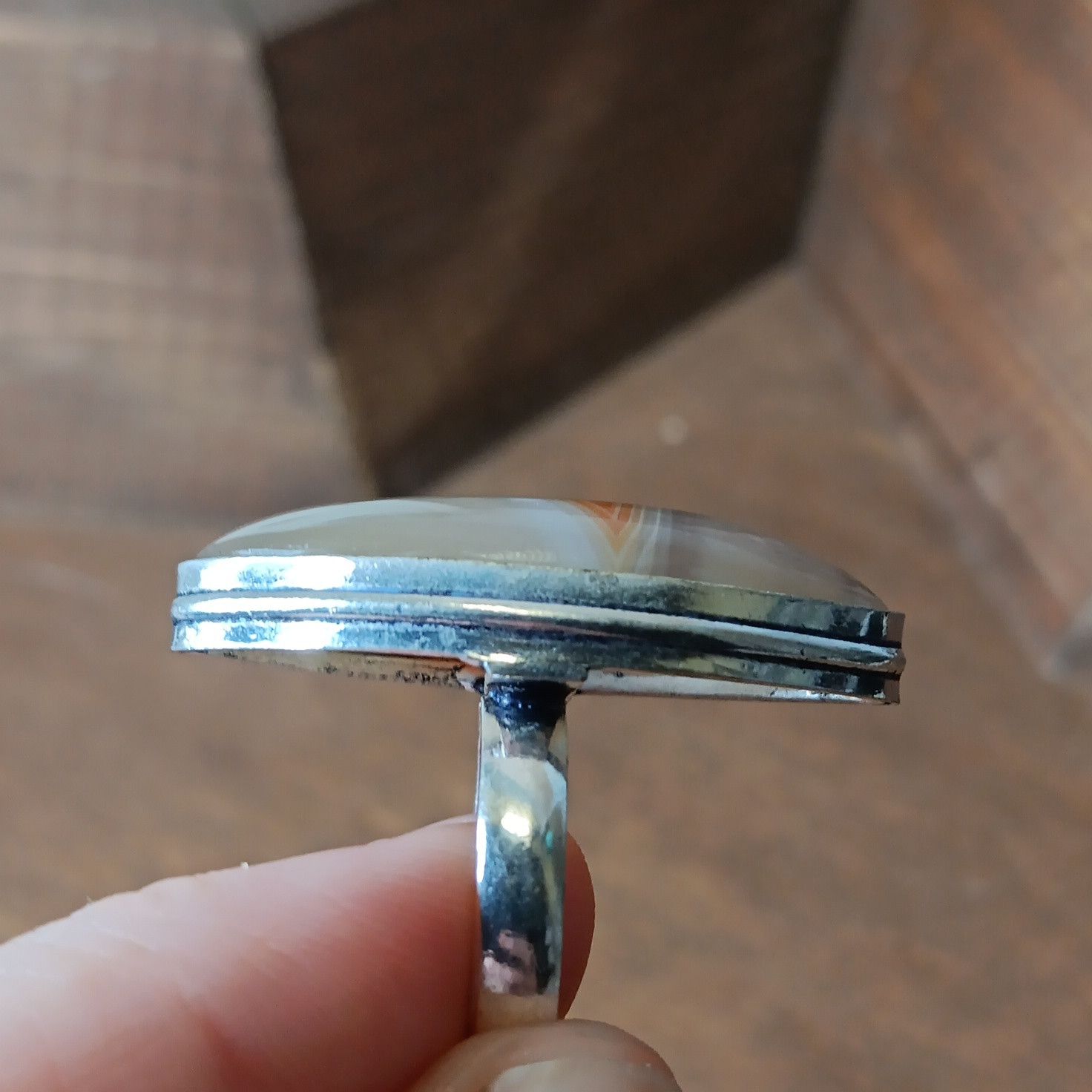 Other Sardonyx gemstone ring, sz 7.25 Size ONE SIZE - 4 Thumbnail