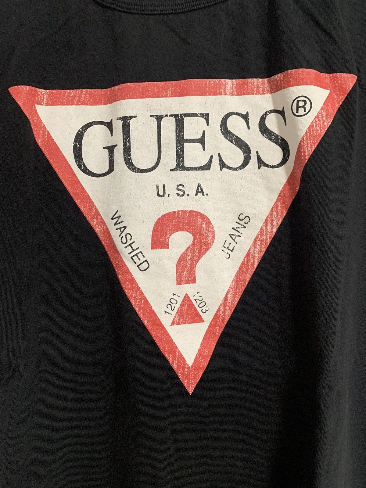 Guess × Vintage Vintage heavyweight guess triangle shirt Size US M / EU 48-50 / 2 - 3 Thumbnail
