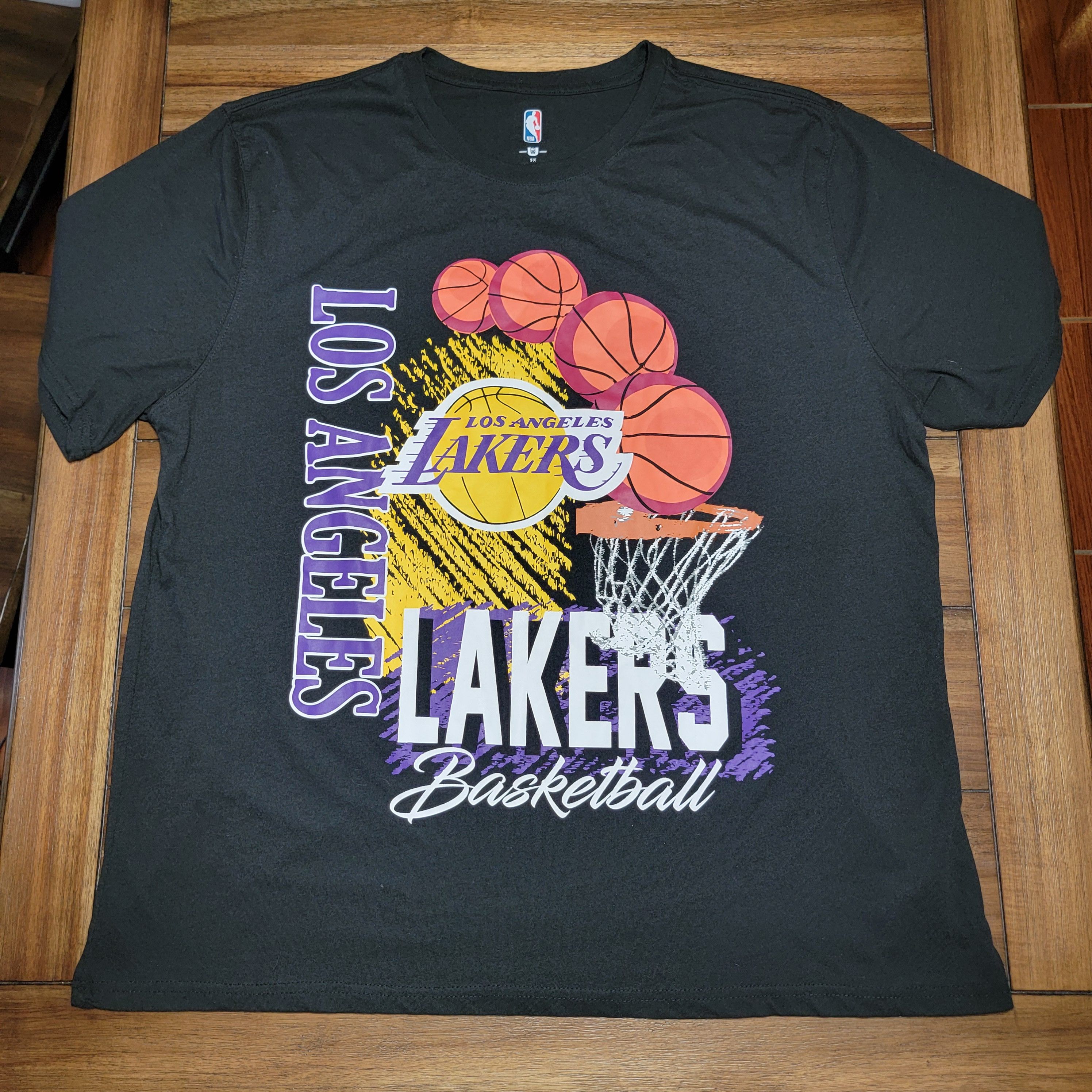 NBA NBA UNK SS Black Unisex Tee LA Lakers Basketball - Size 3X Size US XXL / EU 58 / 5 - 1 Thumbnail