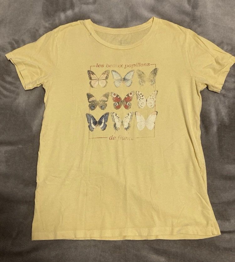 Vintage Vintage Desert Dreamer French Butterfly Evolution Art Tshirt Size L / US 10 / IT 46 - 3 Thumbnail