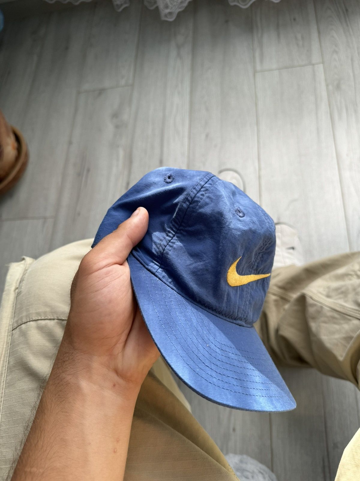 Nike × Vintage Vintage Nike 90’s hat rare logo swoosh cap Size ONE SIZE - 1 Thumbnail