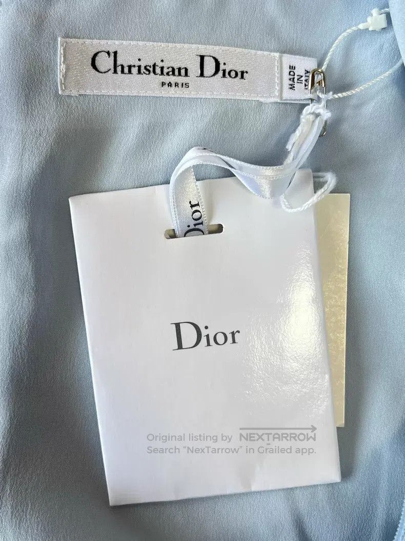 Dior Dior Light blue short-sleeved dress Size XS / US 0-2 / IT 36-38 - 6 Thumbnail