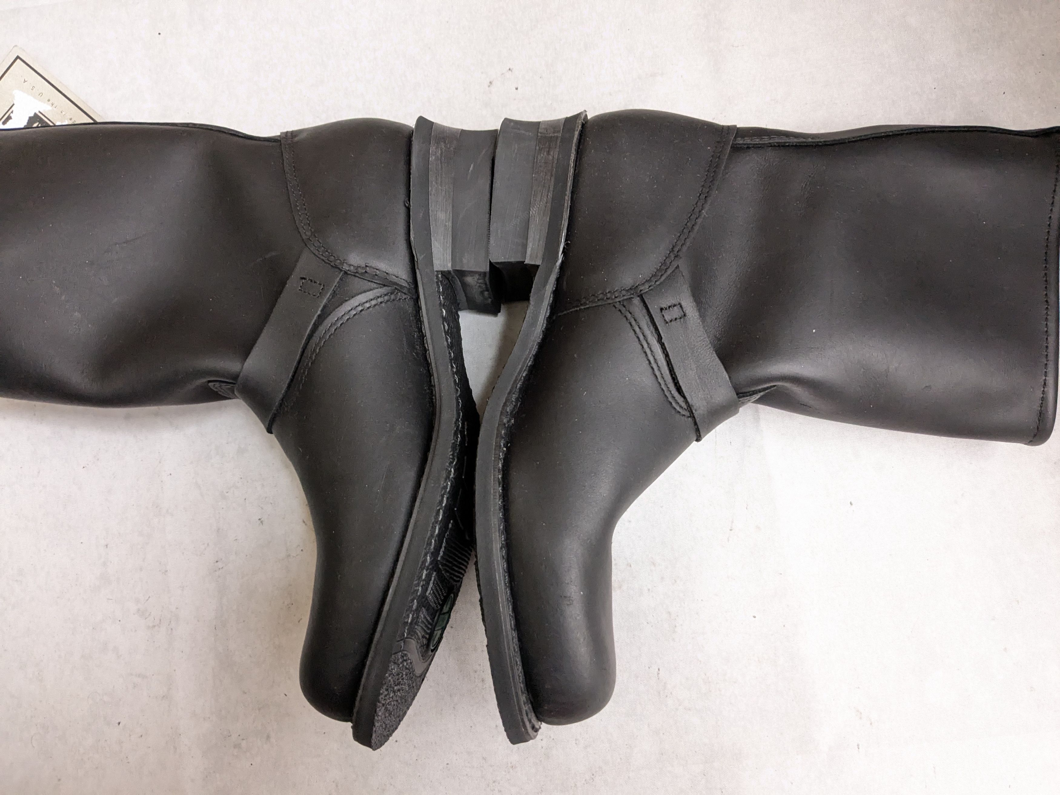 Frye Frye Engineer Boots Black Leather 10 M Leather Buckle Size US 10 / EU 43 - 12 Thumbnail