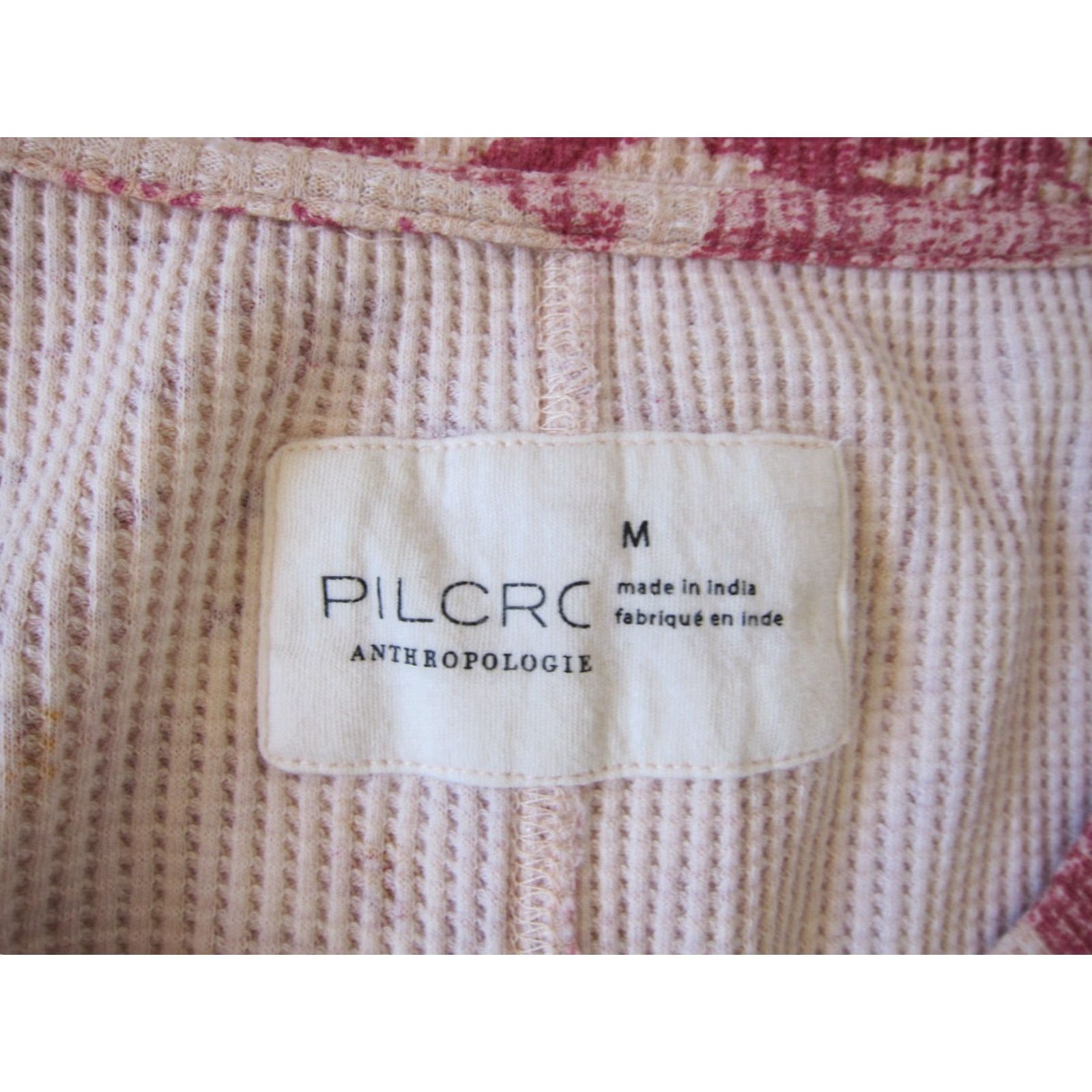 Vintage Pilcro Anthropologie Pink V-Neck Long Sleeve Oversized Top M Blouse Women Size M / US 6-8 / IT 42-44 - 4 Thumbnail
